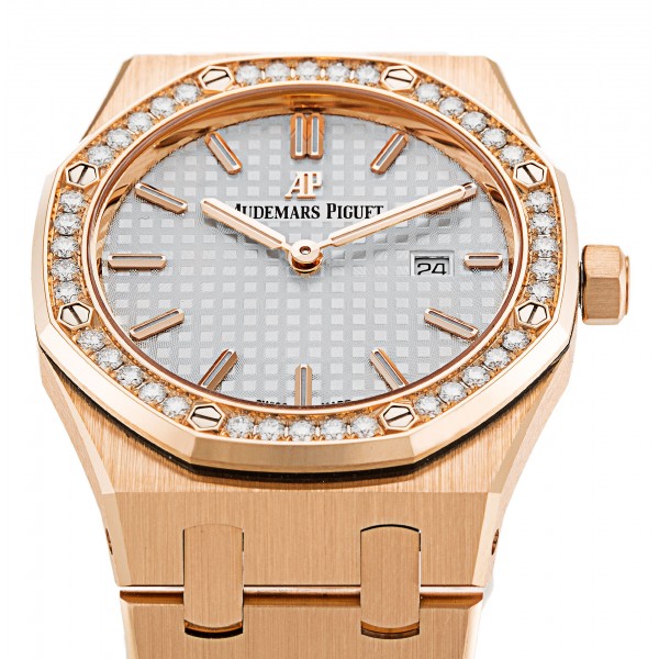 UK Rose Gold set with Diamonds Audemars Piguet Royal Oak 67651OR.ZZ.1261OR.01-33 MM