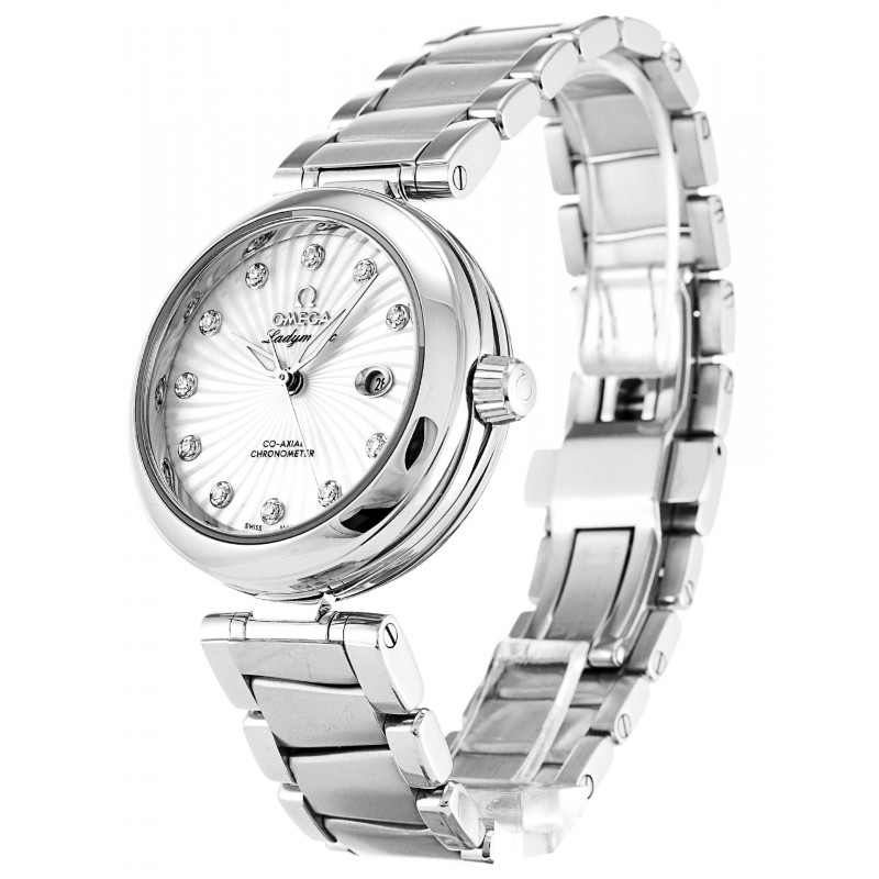 UK Steel Omega De Ville Ladymatic 425.30.34.20.55.001-34 MM