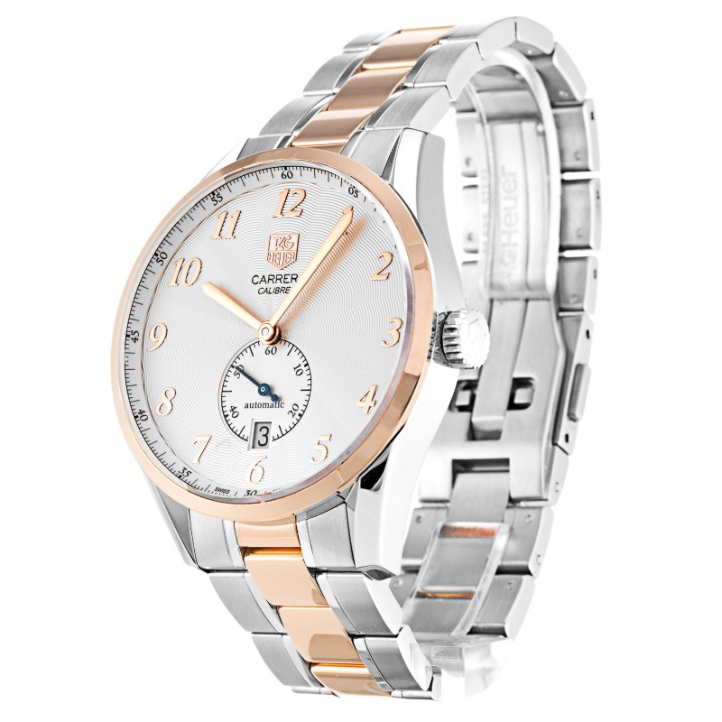 UK Steel & Rose Gold Tag Heuer Carrera WAS2151.BD0734-39 MM