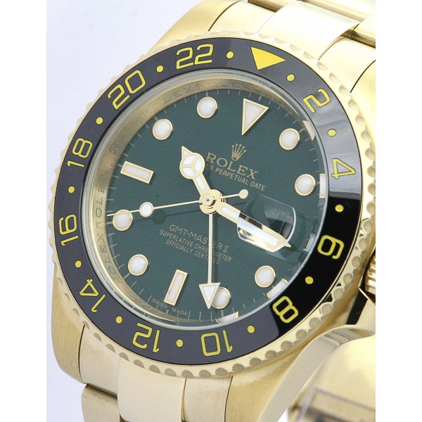 UK Yellow Gold Rolex GMT Master II 116718 LN-40 MM