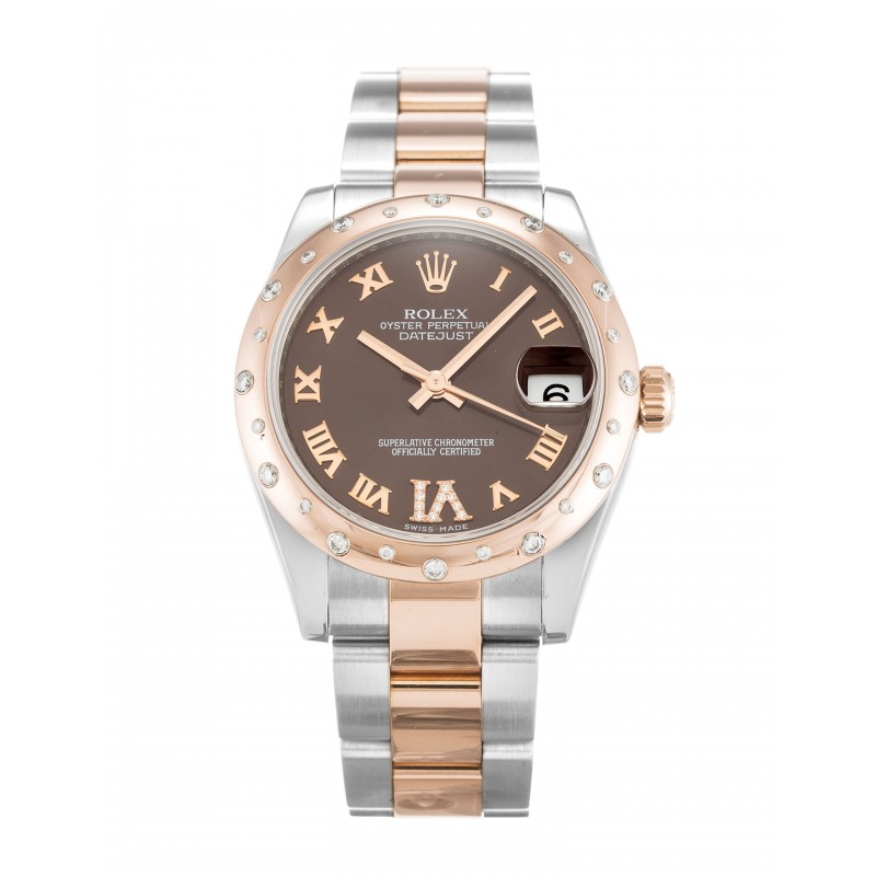 UK Rose Gold & Steel set with Diamonds Rolex Datejust Lady 178341-31 MM