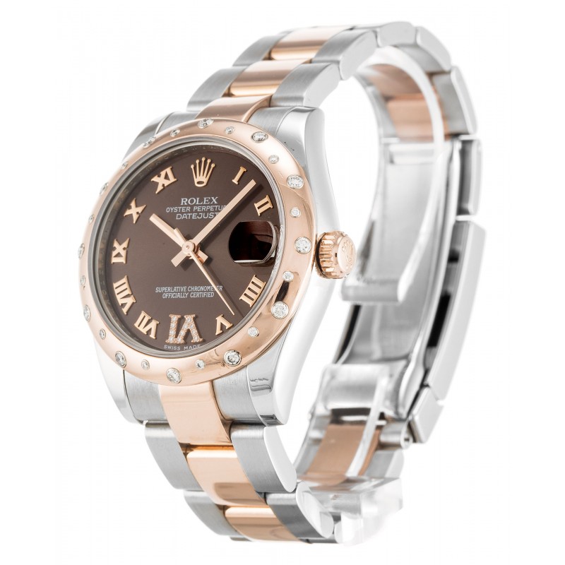 UK Rose Gold & Steel set with Diamonds Rolex Datejust Lady 178341-31 MM