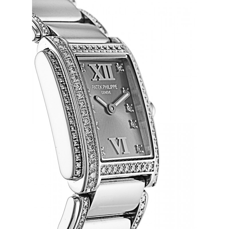 UK White Gold set with Diamonds Patek Philippe Twenty-4 4908/310G-22.8 MM