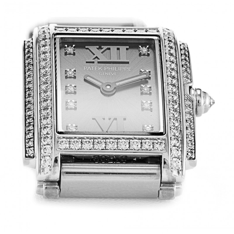 UK White Gold set with Diamonds Patek Philippe Twenty-4 4908/310G-22.8 MM