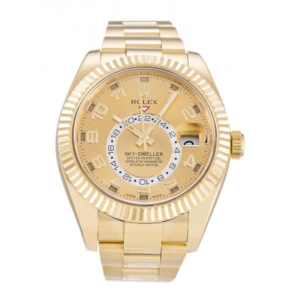 UK Yellow Gold Rolex Sky-Dweller 326938-42 MM