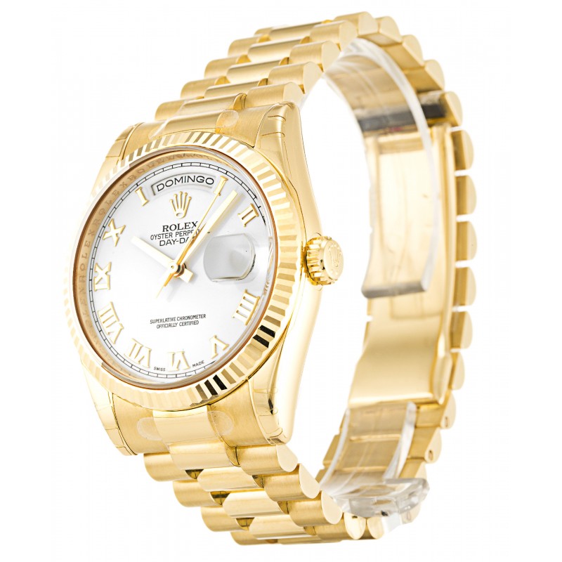 UK Yellow Gold Rolex Day-Date 118238-36 MM