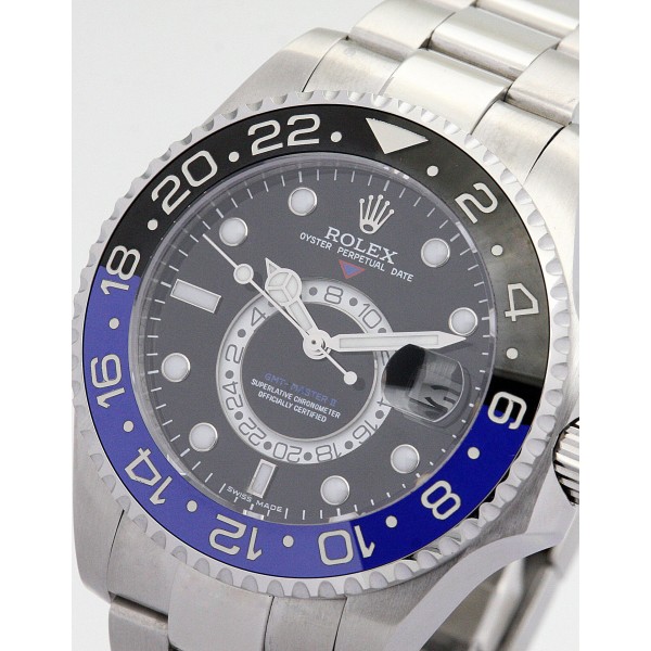 UK Black adn blue Steel Rolex GMT Master 16720-40