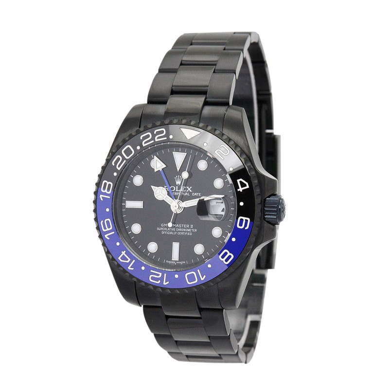 UK Black adn blue Steel Rolex GMT Master 16730-