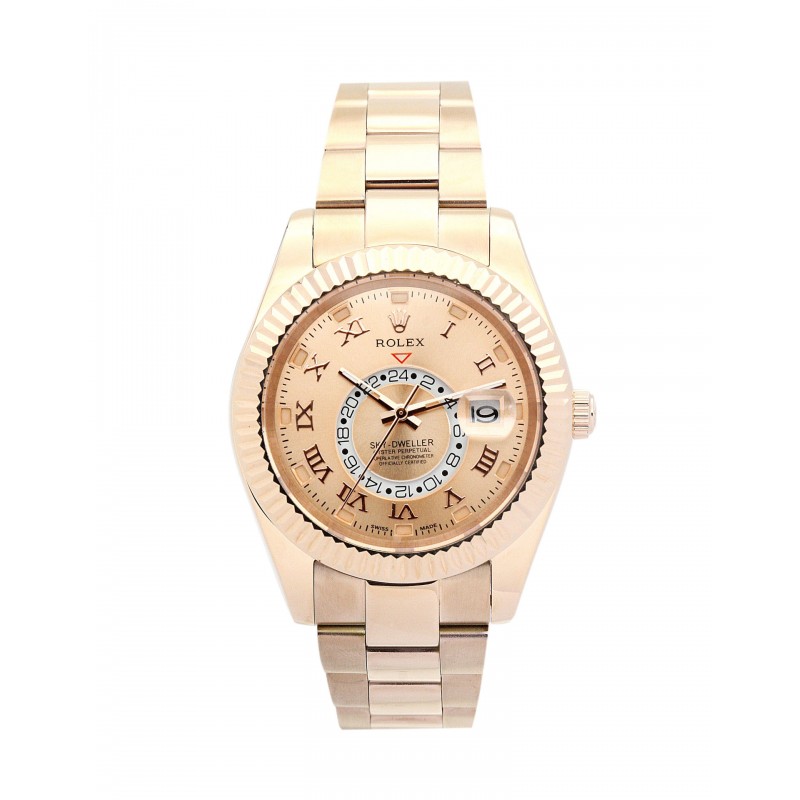 UK Rose Gold Rolex Sky-Dweller 326938-42 MM