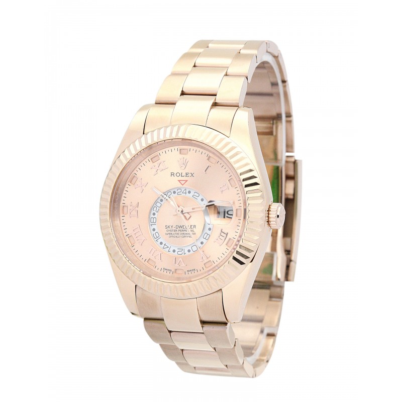 UK Rose Gold Rolex Sky-Dweller 326938-42 MM