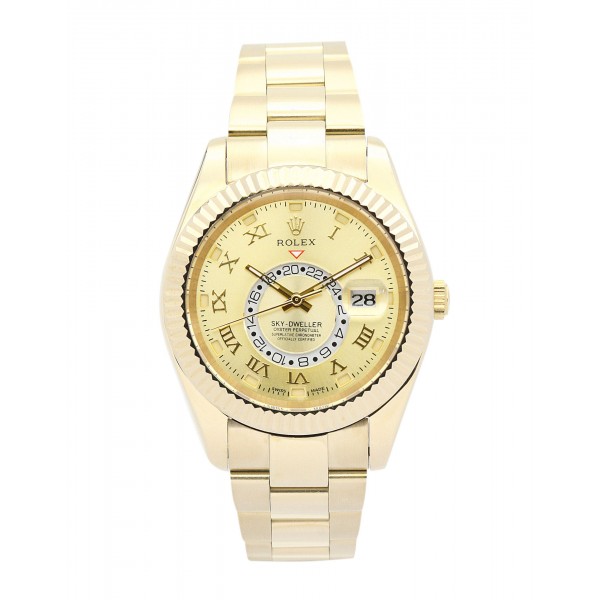 UK Yellow Gold Rolex Sky-Dweller 326938-42 MM