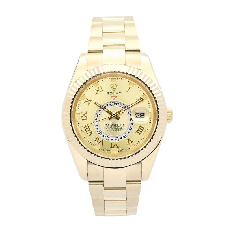 UK Yellow Gold Rolex Sky-Dweller 326938-42 MM