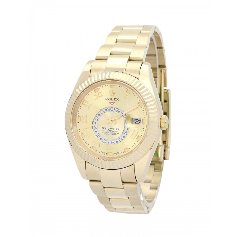 UK Yellow Gold Rolex Sky-Dweller 326938-42 MM