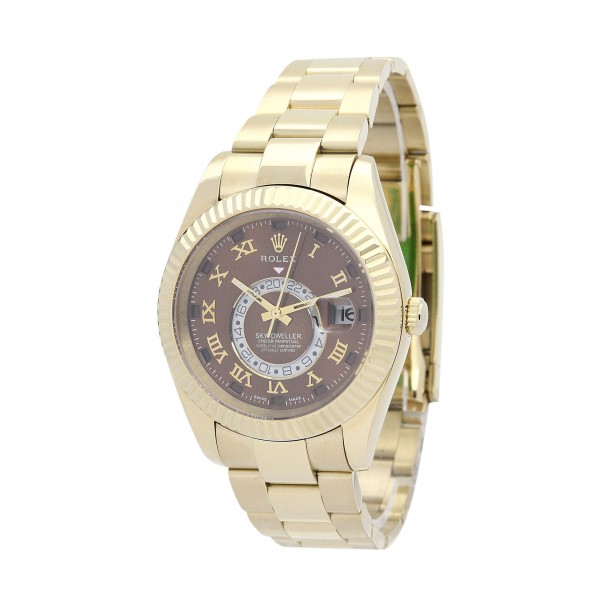 UK Yellow Gold Rolex Sky-Dweller 326938-42 MM