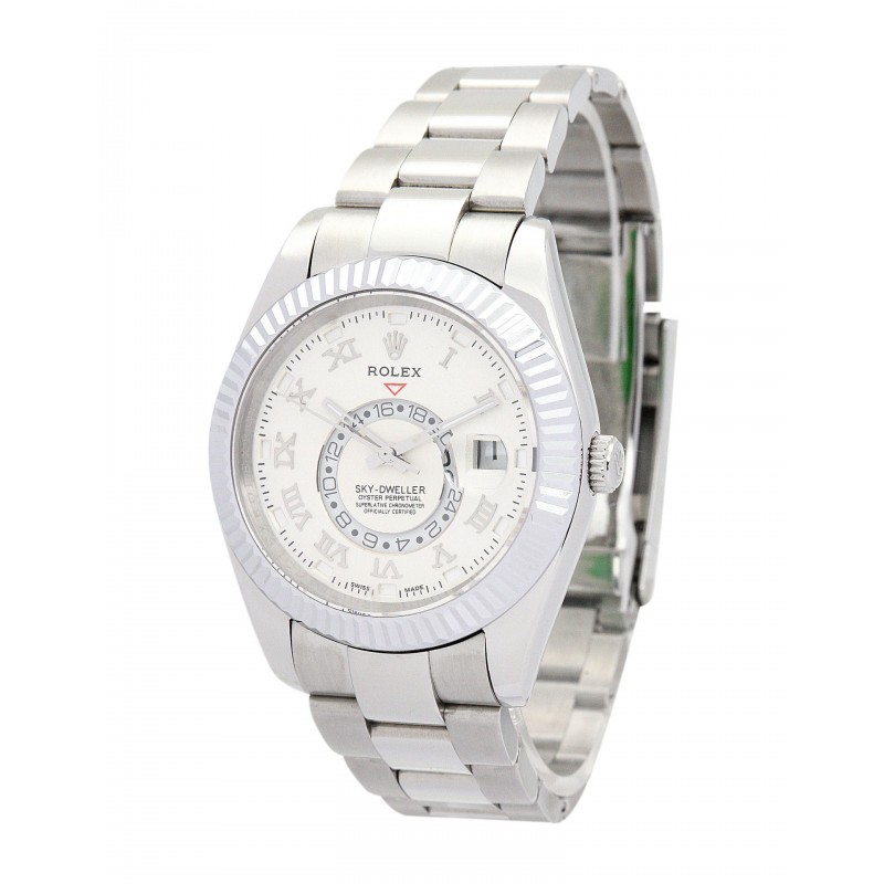 UK White Gold Rolex Sky-Dweller 326938-42 MM