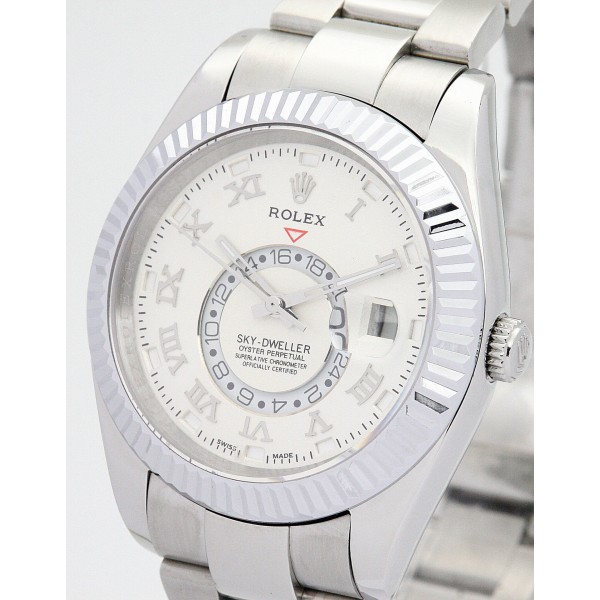 UK White Gold Rolex Sky-Dweller 326938-42 MM