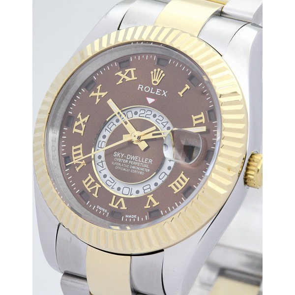 UK Yellow Gold Rolex Sky-Dweller 326938-42 MM