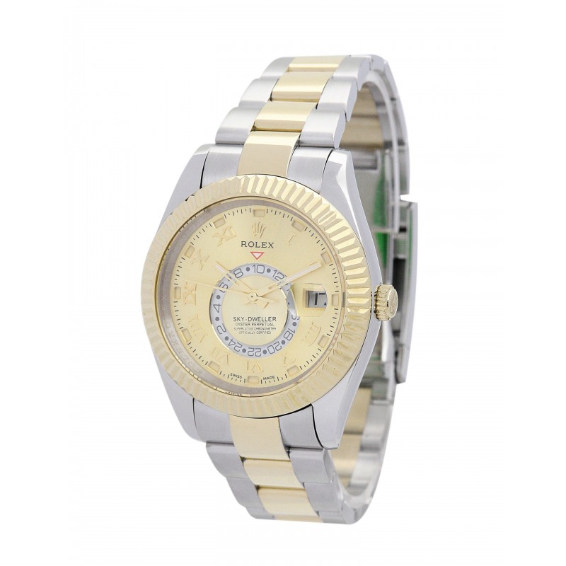 UK Yellow Gold Rolex Sky-Dweller 326938-42 MM