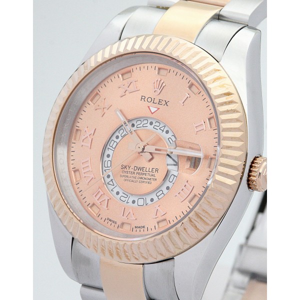 UK Rose Gold Rolex Sky-Dweller 326938-42 MM