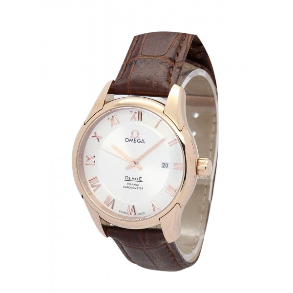 UK Rose gold Steel Omega De Ville Hour Vision-41 MM