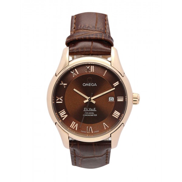 UK Rose gold Steel Omega De Ville Hour Vision-41 MM