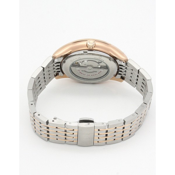 UK Rose Gold Steel Omega De Ville Hour Vision-41 MM