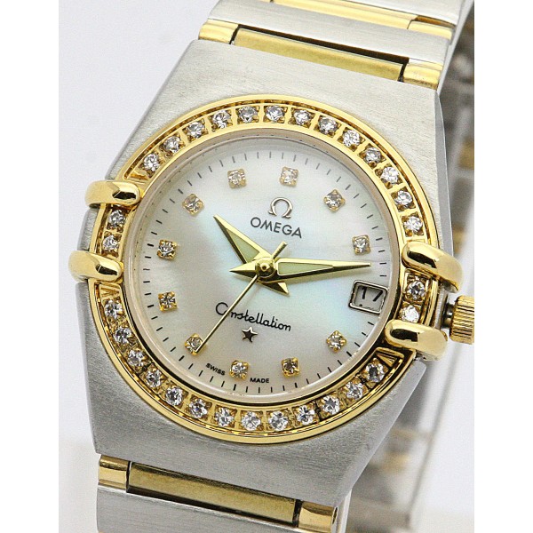 UK Steel & Yellow Gold set with Diamonds Omega My Choice Mini 1365.75.00-22.5 MM