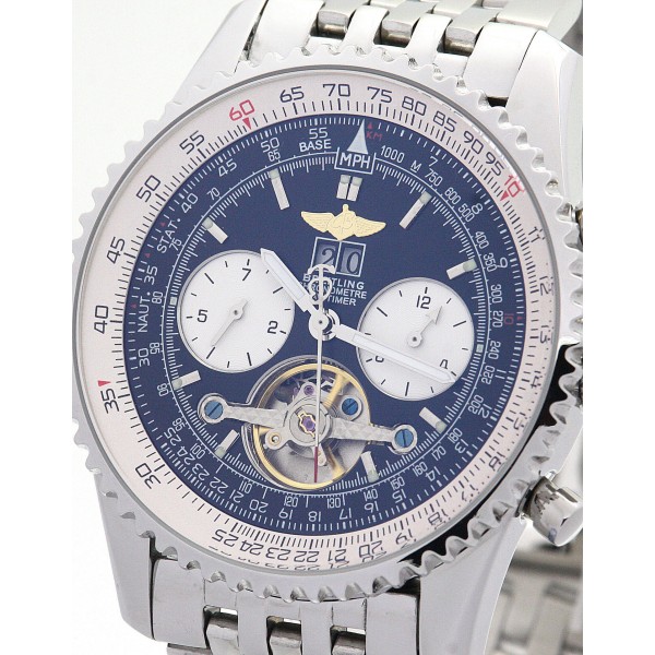 UK Steel Breitling Navitimer World A24322-46 MM