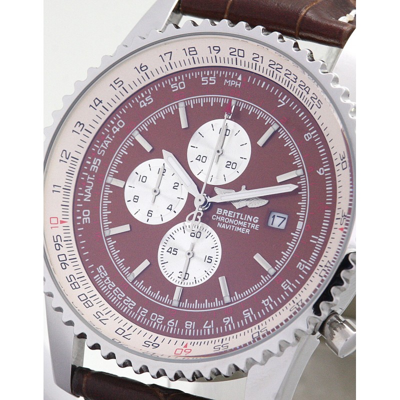 UK Steel Breitling Navitimer World A24322-46 MM