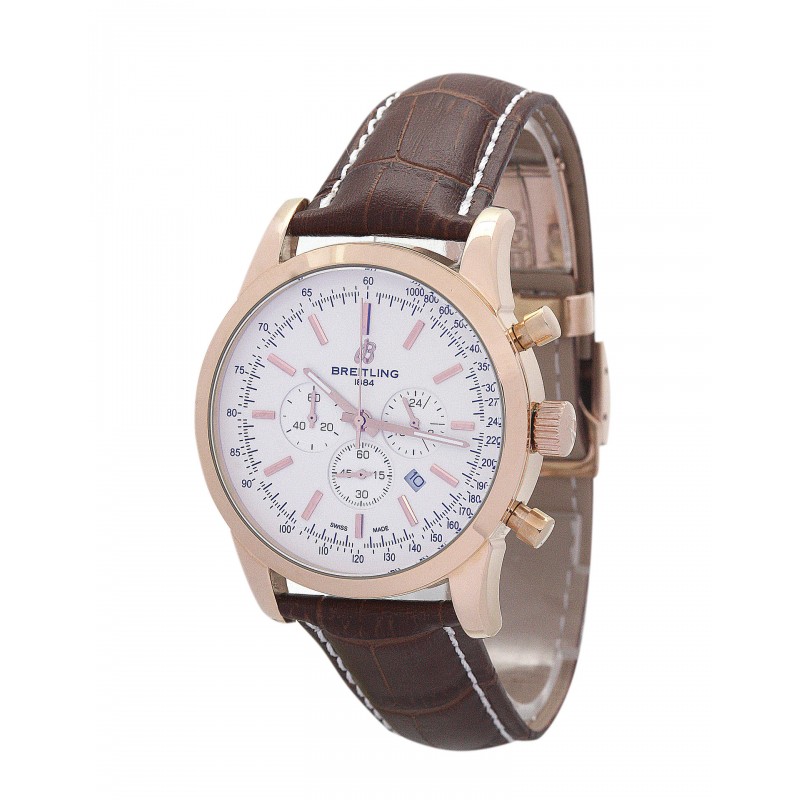 UK Rose Gold Breitling Transocean Chronograph RB0152-43 MM