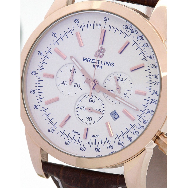 UK Rose Gold Breitling Transocean Chronograph RB0152-43 MM