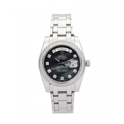 UK Platinum set with Diamonds Rolex Day-Date 118346-36 MM