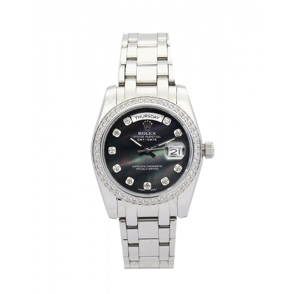 UK Platinum set with Diamonds Rolex Day-Date 118346-36 MM