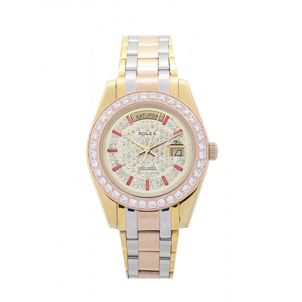 UK Rose gold and Yellow gold with Diamonds Rolex Day-Date-36 MM