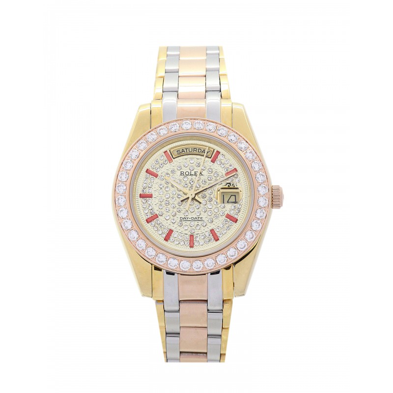 UK Rose gold and Yellow gold with Diamonds Rolex Day-Date-36 MM