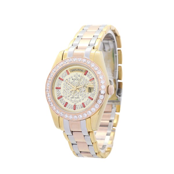 UK Rose gold and Yellow gold with Diamonds Rolex Day-Date-36 MM